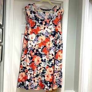 Floral midi dress by AGB - size 2x